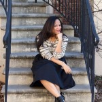 Wearing a Chunky Sweater with a Skirt – Featuring J. Jill