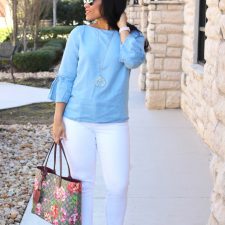 BELL SLEEVE TOPS FOR SPRING + J. JILL